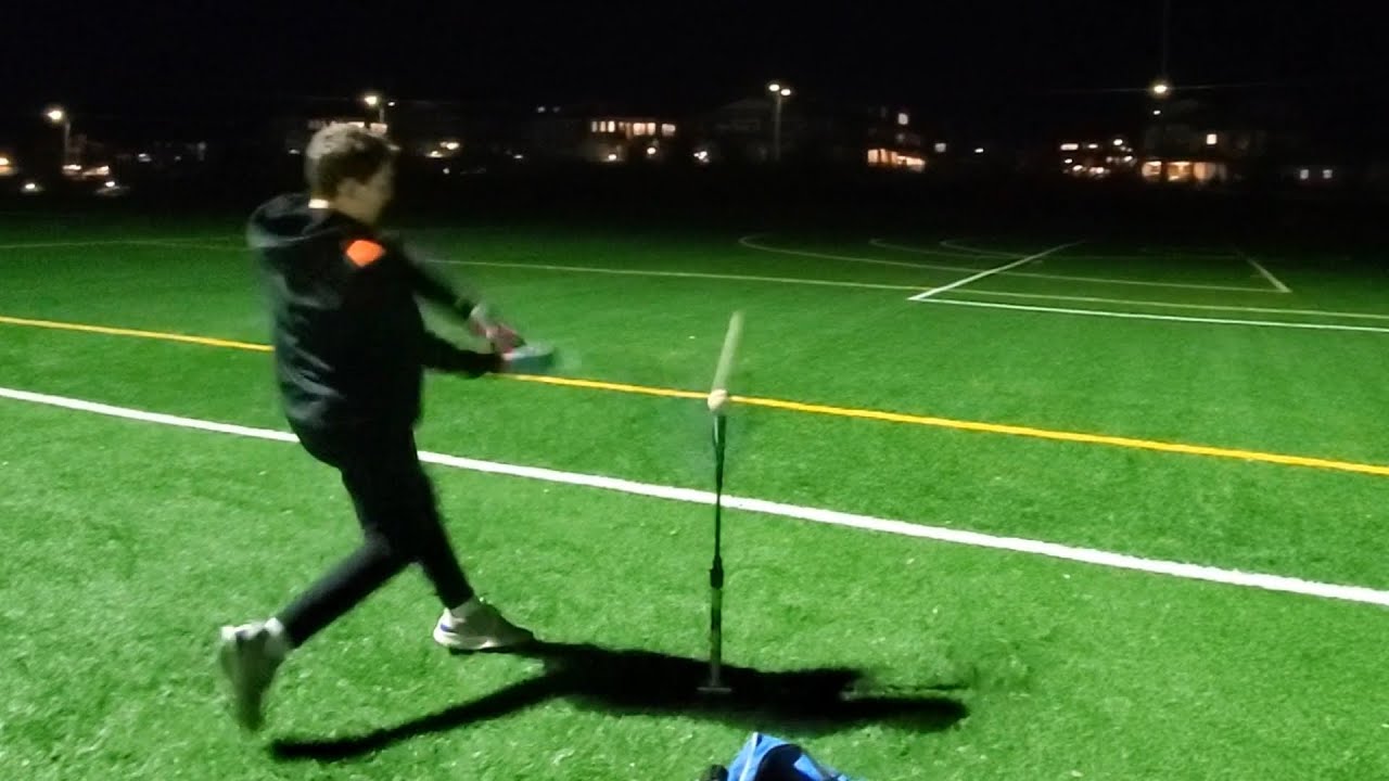 Hitting at sunrise ridge park in the dark