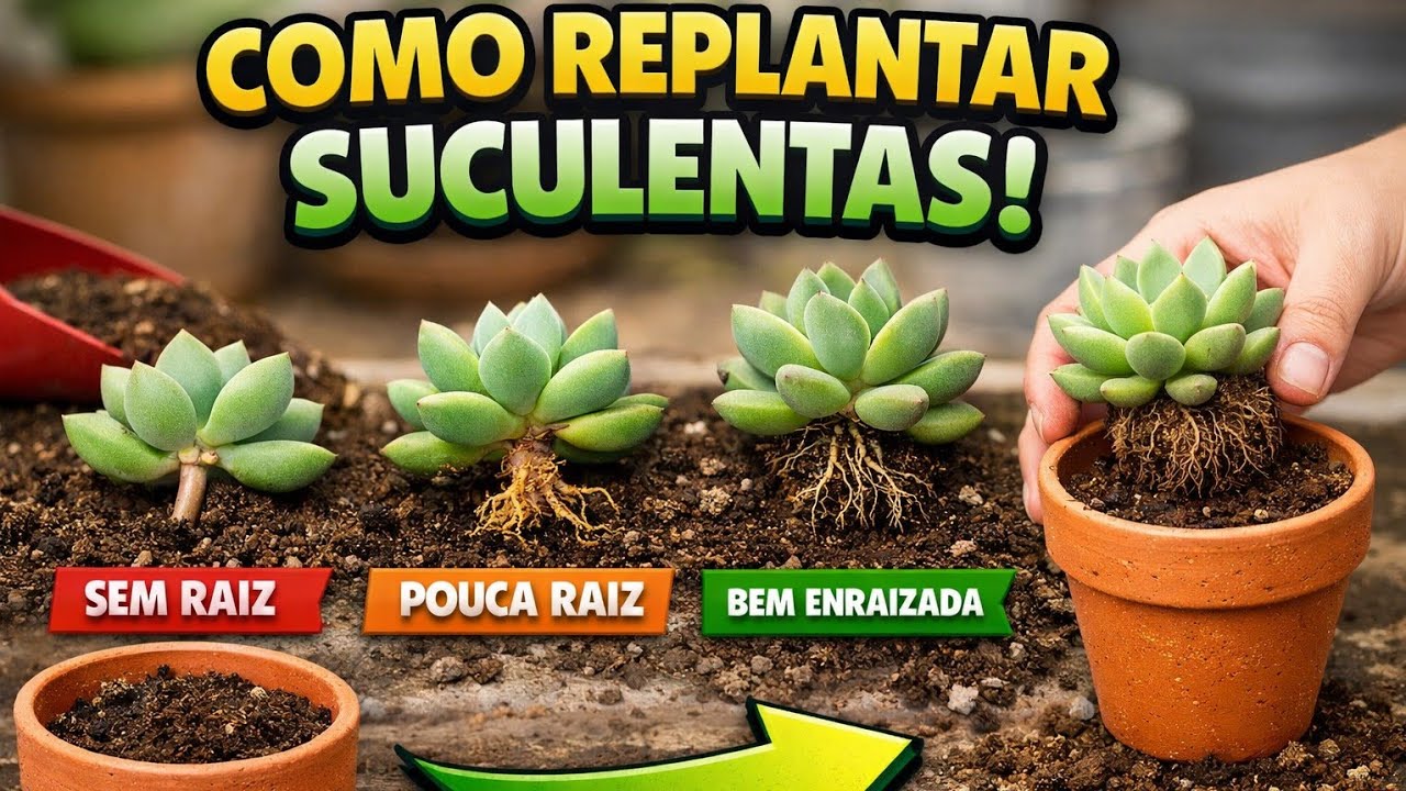 Faça isso para replantar suculentas  | Processos | Dicas 