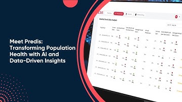 Meet Predis: Transforming Population Health with AI and Data-Driven Insights