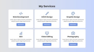 Responsive Service Box Using CSS Grid Layout | Service Section HTML CSS