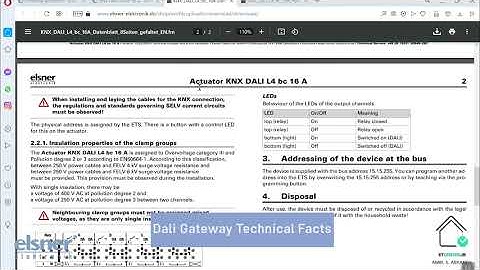 KNX Dali Gateway By Elsner Elektronik
