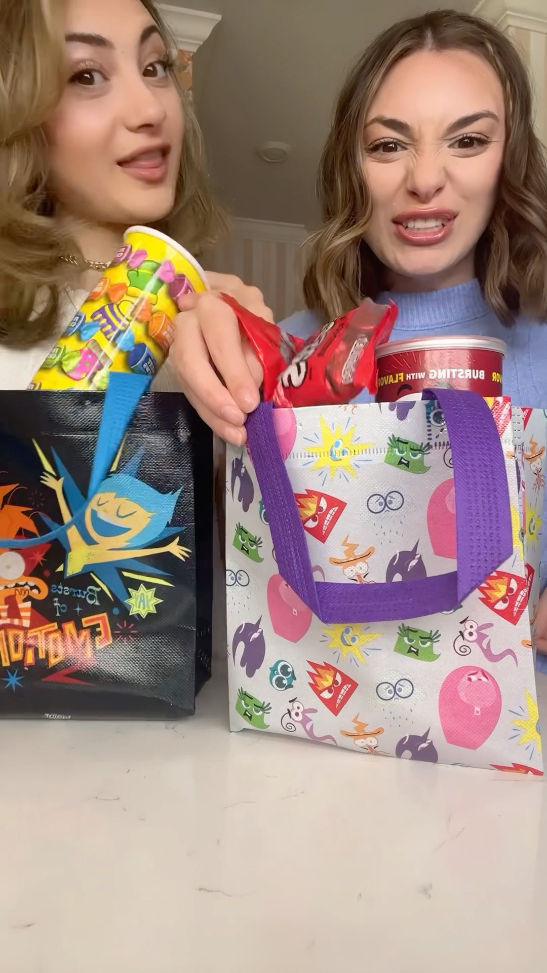 Anger vs Joy Inside Out candy challenge! ?? #insideout2