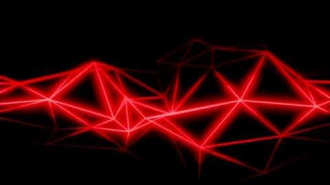 Glowing triangle waves animation loop
