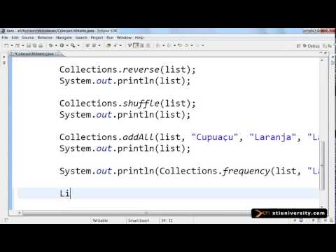 Universidade XTI - JAVA - 088 - Collection Utilitário Collections