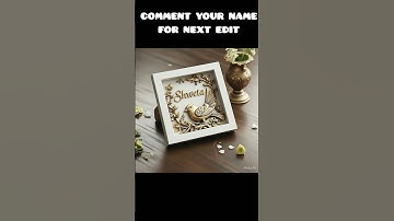 Shweta Frame name editing||#ytshorts#imagecreation#meta#ai#frame#nameart