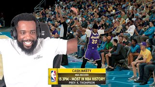 I FINALLY BROKE THE MOST 3's IN NBA HISTORY! Lakers vs Hornets NBA 2K22 MyCareer Ep 41