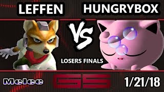 GENESIS 5 SSBM - Liquid'Hungrybox (Jigglypuff) VS TSM RB | Leffen (Fox) - Smash Melee LF