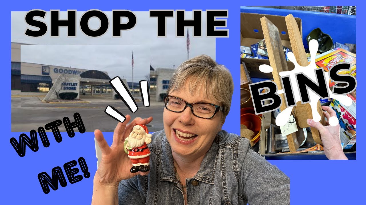 Let's Go Dig Through The Akron Goodwill Bins! Vintage Christmas + I