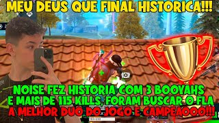 QUE ISSO!! NOISE FOI BUSCAR COM 3 BOOYAHS SEGUIDOS E 43 KILLS SÓ DO THURZIN - FLA MDL SEGUROU ?