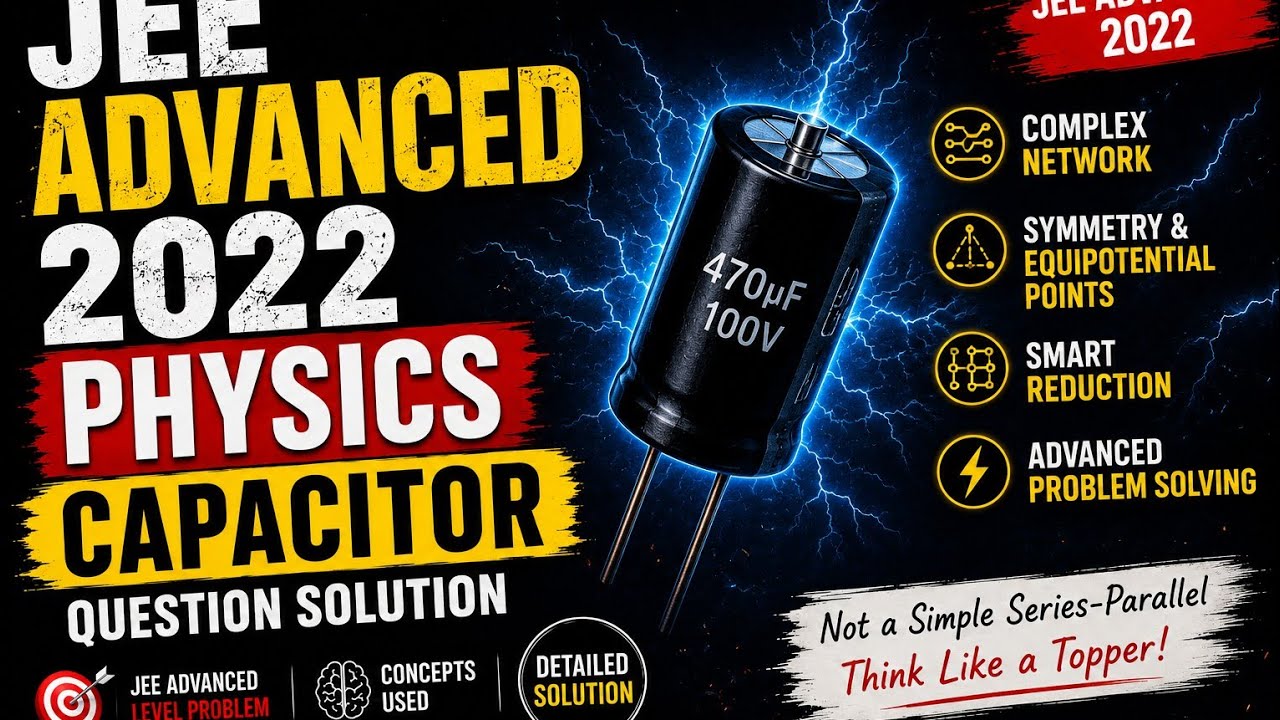 JEE Advanced 2022 Physics – Capacitor Network Problem Solved Step-by ...