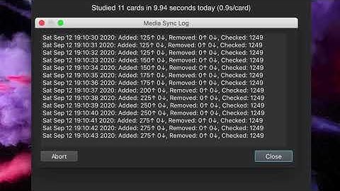 Syncing in Anki: Sounds and Images
