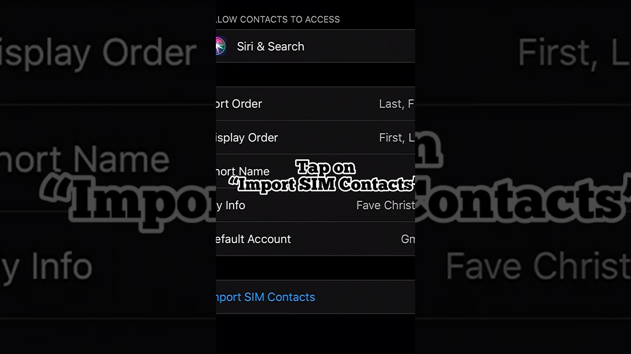 Watch SIM Contacts Not Showing In My iPhone on YouTube Watch SIM Contacts Not Showing In My iPhone on YouTube