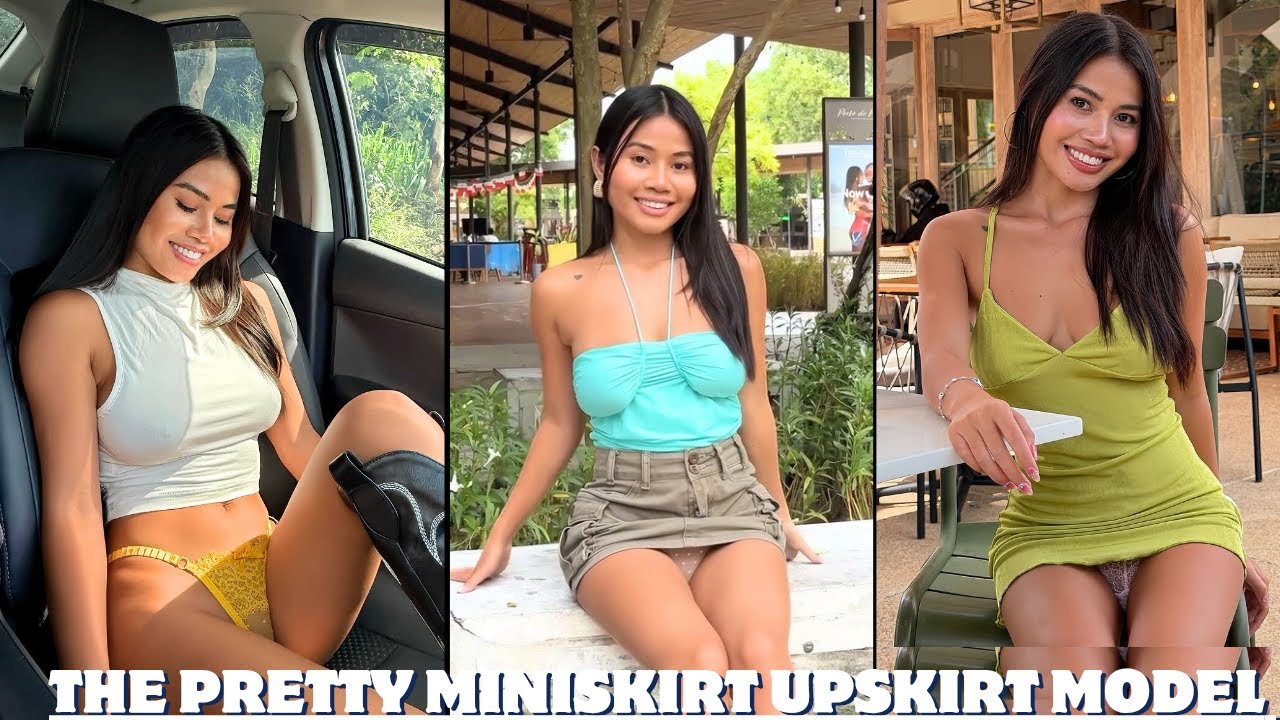 The Hot 🔥 Miniskirt Upskirt Model 