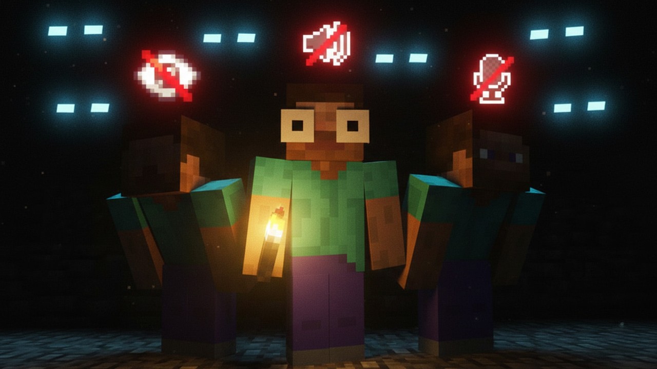 Minecraft, But We're Blind, Deaf & Mute...