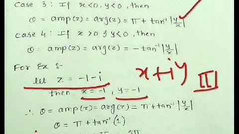 Modulus and Amplitude of Complex Number -Part 1