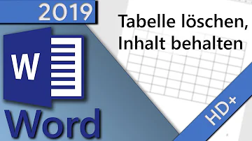 Kann Tabelle in Word nicht löschen?