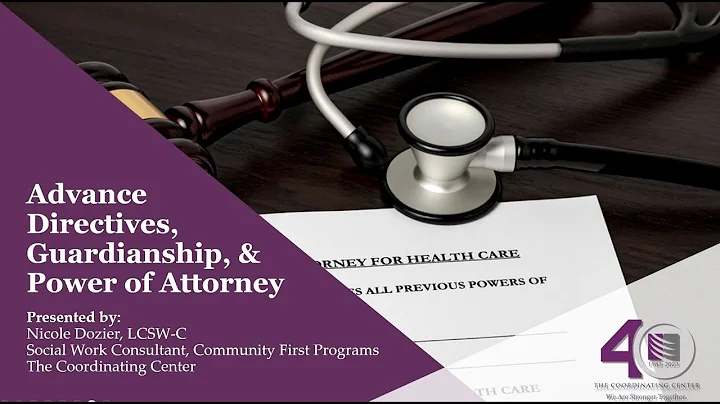 Community Enrichment - Advance Directives, Guardianship, & Power of Attorney