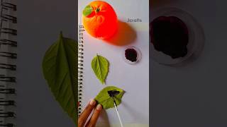 leaf 🌱 art 🎨🖌 #tutorial #painting #handmade #easytomake #paintart #ideas #subcribe @JCraftss