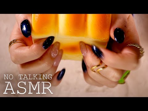 ASMR 1h Squishy squishin' & tapping (🎧 NO TALKING | Background ASMR)