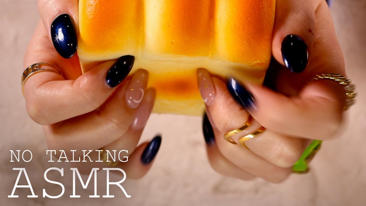 ASMR 1h Squishy squishin' & tapping (🎧 NO TALKING | Background ASMR)