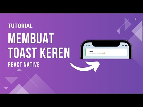 Cara Membuat Toast Message React Native