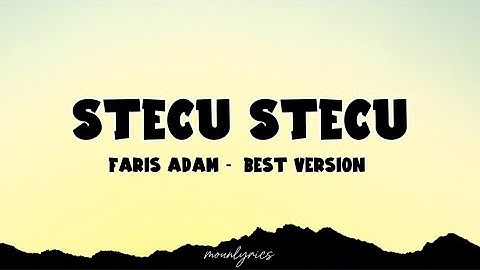 Faris Adam - Stecu Stecu (Lirik Lagu)| Stecu-stecu stelan cuek baru malu (Viral Tiktok)