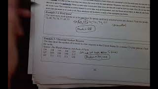 NorthArk MAT 2133 Section 3.1 Example 3-7 Mode