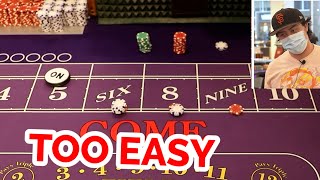 🔥 EASY🔥 30 Roll Craps Challenge - WIN BIG or BUST #82
