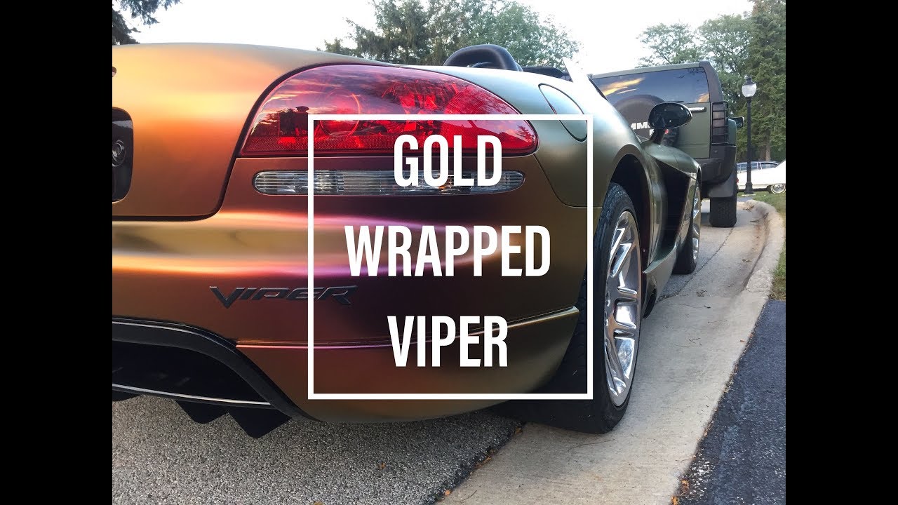 DIY Vinyl Wrap | Dodge Viper SRT10 in Satin Rising Sun