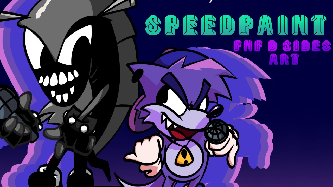 FNF D-Sides Redux song concept art SPEEDPAINT