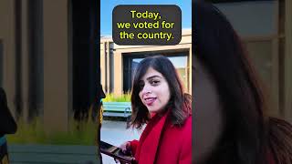 Me and wife vote together at the polling station today | Small Business Vlog
