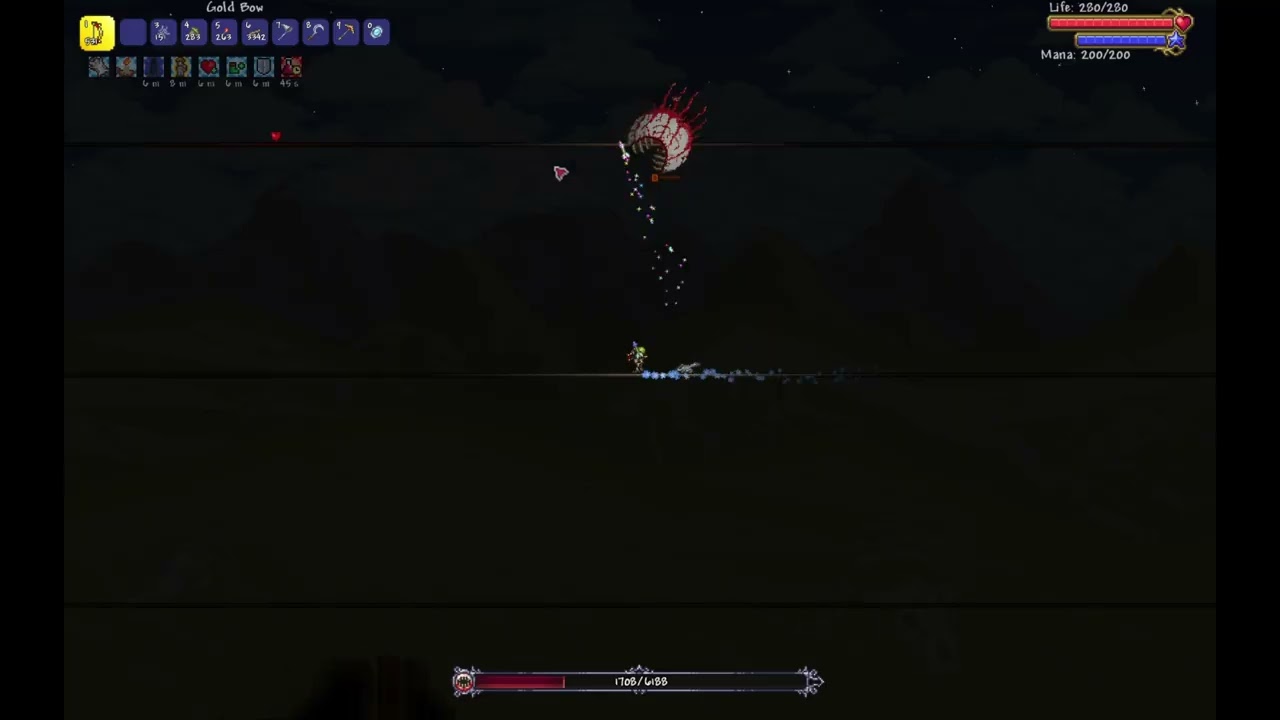 Hawkeye vs. Eye of Cthulhu (Legendary mode, Verv's Archery rework)