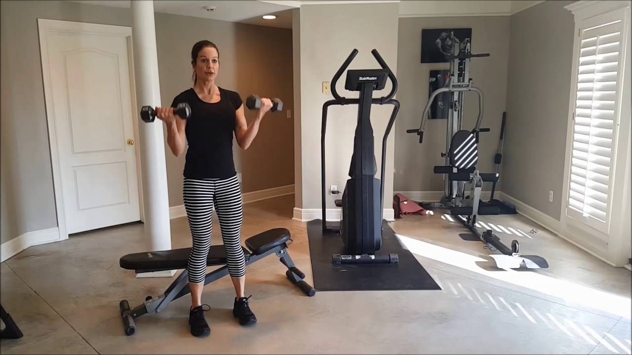 bikini diet 2 weeks How To : Squat to Bicep Curl