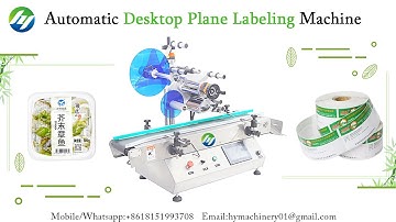 Automatic Desktop Upper Plane Labeling Machine  For Top Side / Top Surface