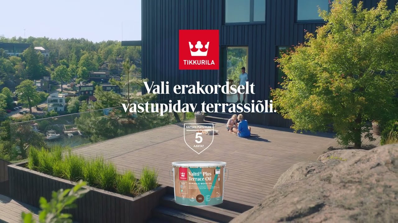 Tikkurila Valtti terrassiõliga saad kauakestva lahenduse