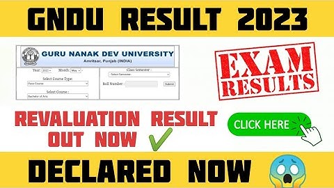 GNDU Revaluation Result 2023 Declared Now 😱 | 2nd Semester, 4th Semester & 6th Semester | Rechecking