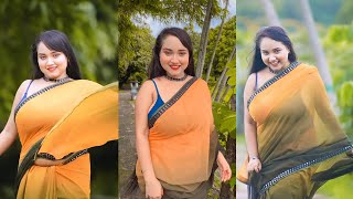 Saree Photoshoot | Saree Lovers | Top Indian Curvy Plus Size Model | Part0099 @Tania4kUltra