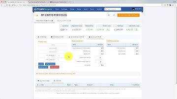 CryptoCompare Portfolio Accounting Feature