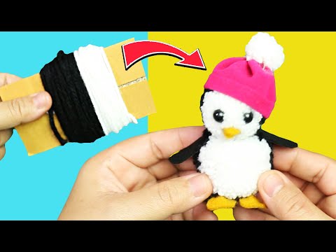 Video: How To Make Penguins Out Of Pompons