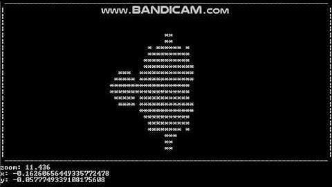 C++ console Mandelbrot explorer