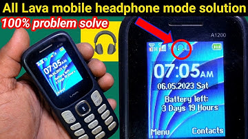 lava a1200 headphone mode solution || all lava keypad mobile headphone symbol solution | lava