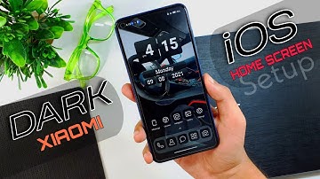 My new All black Home screen setup for XIAOMI || Based on iOS || Best Home screen setup || HINDI