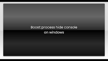 Boost::process hide console on windows