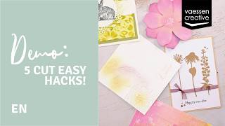 5 Embossing & Die Cutting Hacks | with the Cut Easy by Vaessen Creative