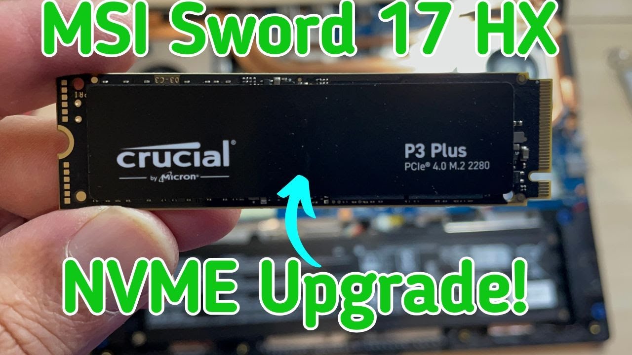 How to Disassemble the MSI Sword 17 HX B14V and Upgrade the NVMe SSD ...