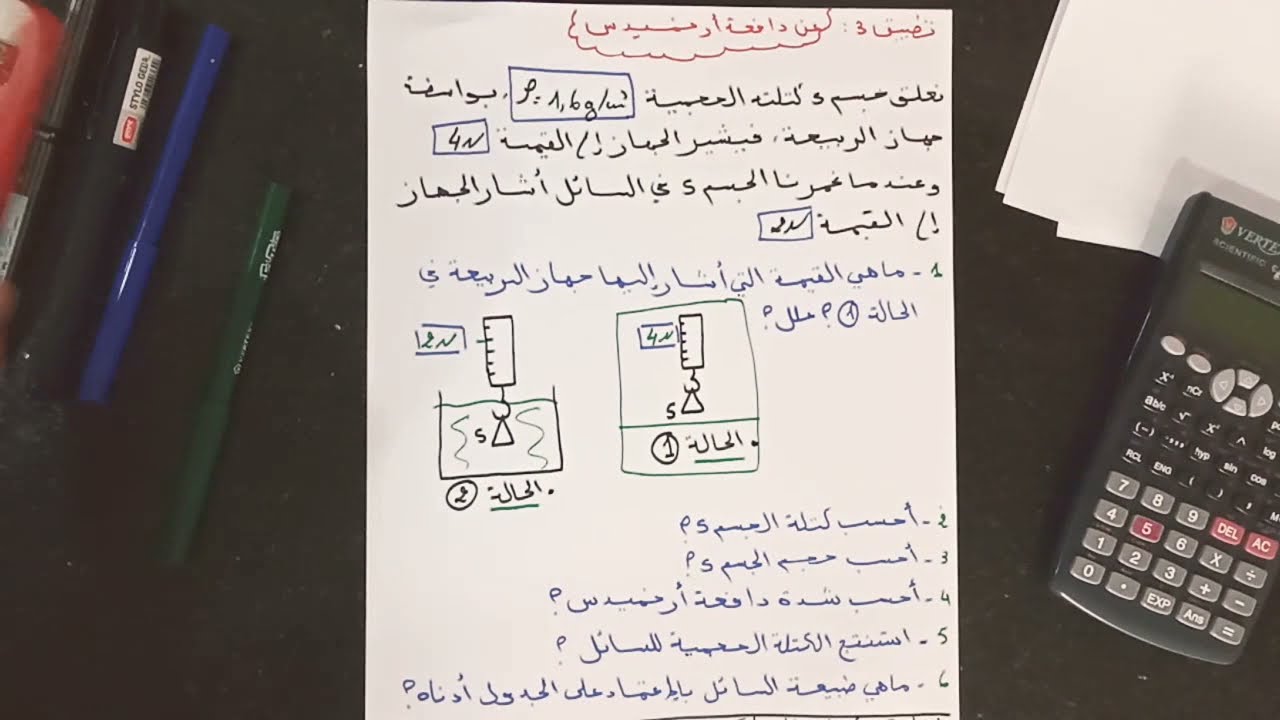 التطبيق3 عن دافعة ارخميدس4متوسط