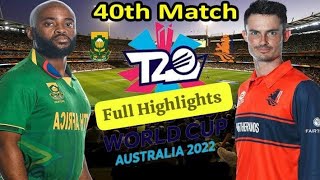 South Africa vs Netherlands Full Highlights | Match 15 | Cricket worldcup 2023 India