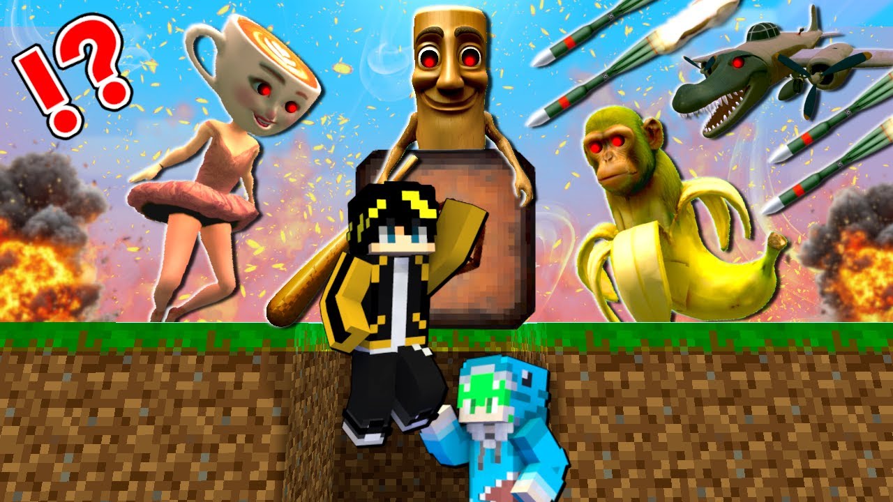 超怖い『イタリアンブレインロット』 vs 最強地下シェルター【マイクラ マインクラフト】はっぴんず