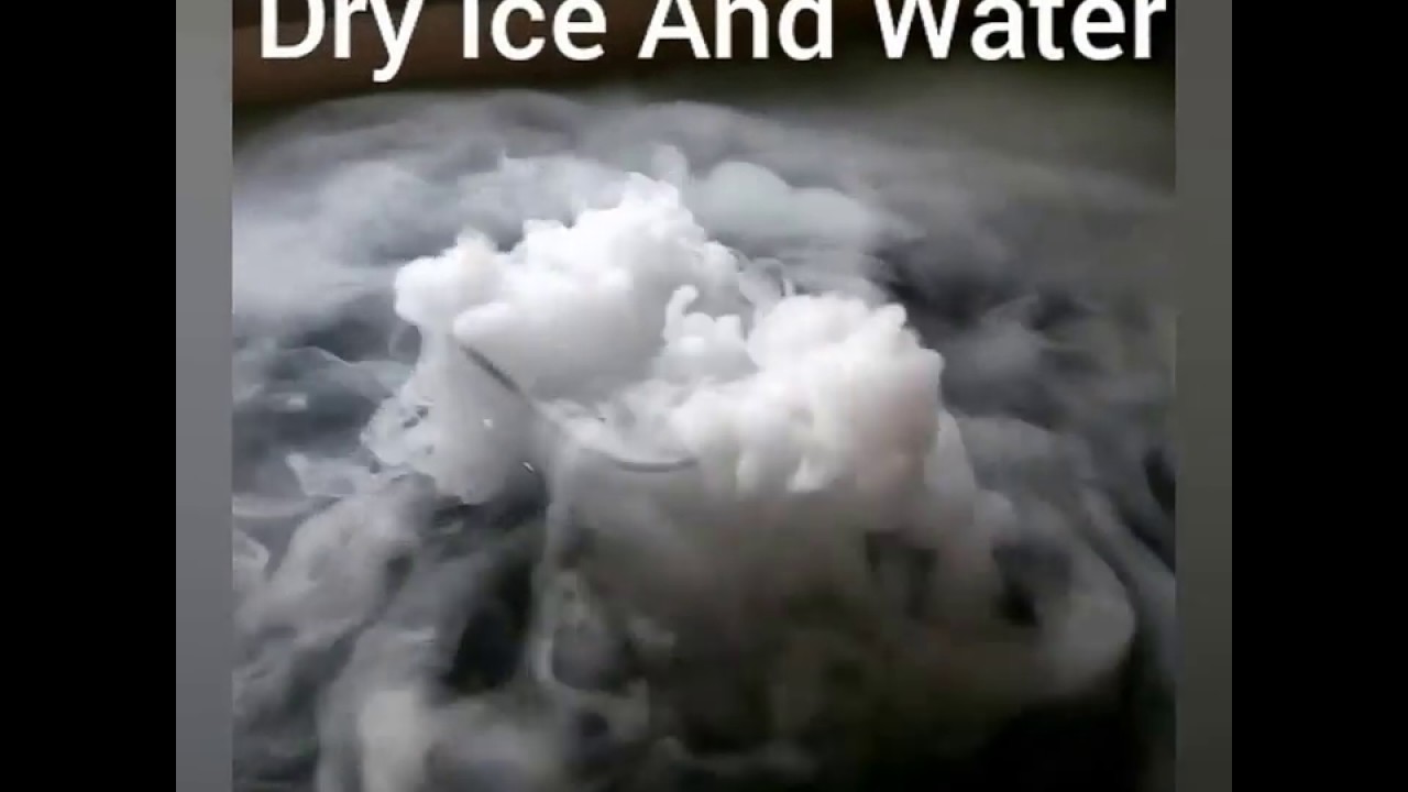 Dry Ice and water experiment - YouTube