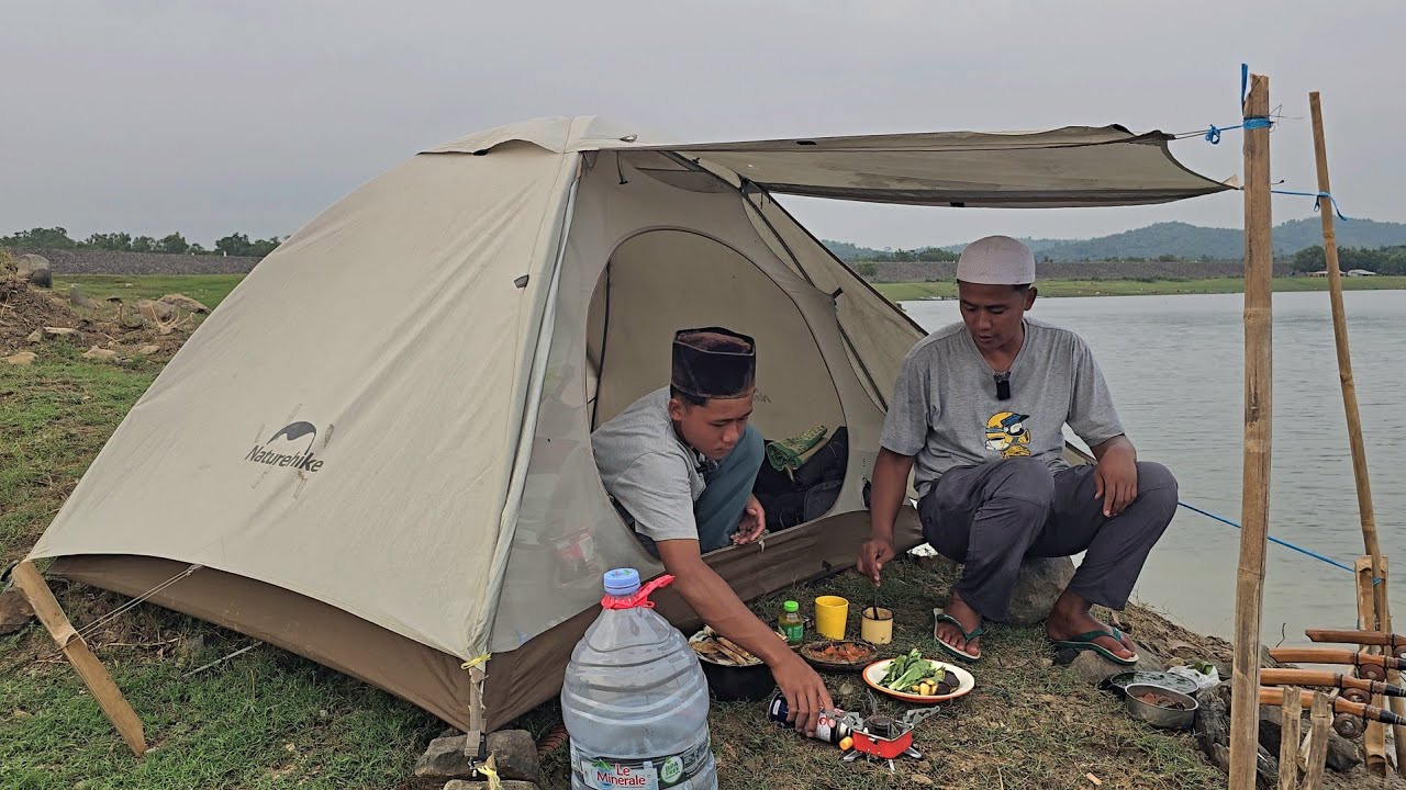 CAMP FISHING Ep.444 Aneh Dapat Ikan Muara Sampai di Jatiluhur dan Kena Hujan Badai